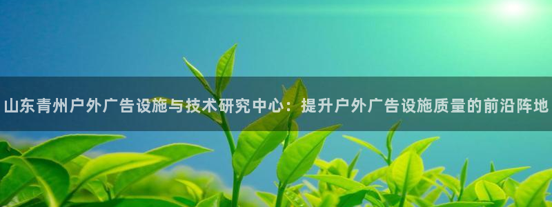 杏宇平台官网注册：山东青州户外广告设施与技术研究中心：提升户外广告设施质量的前沿阵地