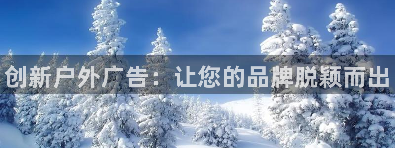 杏宇平台客服：创新户外广告：让您的品牌脱