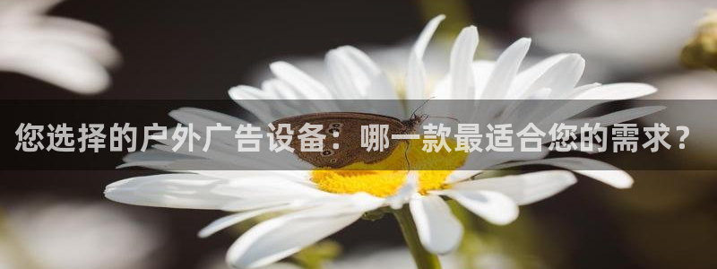 杏宇平台登陆：您选择的户外广告设备：哪一