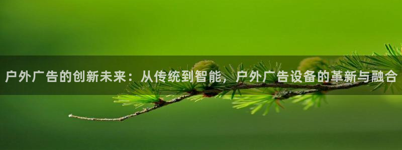 杏宇平台代理多少钱：户外广告的创新未来：