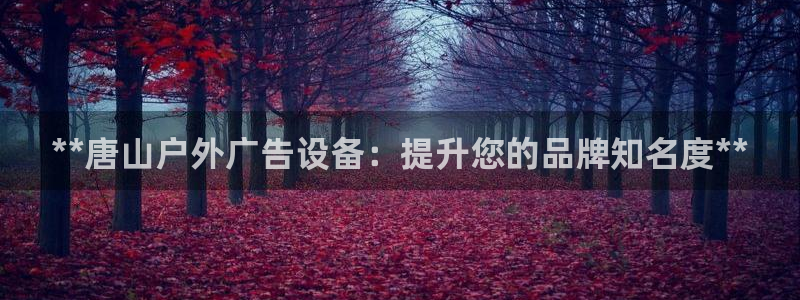 杏宇平台是什么：**唐山户外广告设备：提升您的品牌知名度**