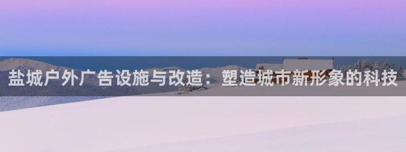 杏宇平台代理多少钱一个：盐城户外广告设施与改造：塑造城市新形象的科技