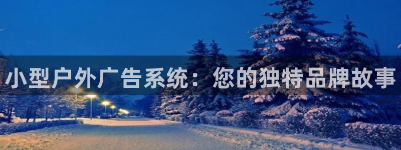 杏宇平台代理多少钱一个月：小型户外广告系统：您的独特品牌故事